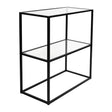 Repisa 60 Dos Niveles Negro Glass