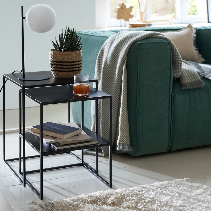 Mesa lateral nido 40 Metal Black