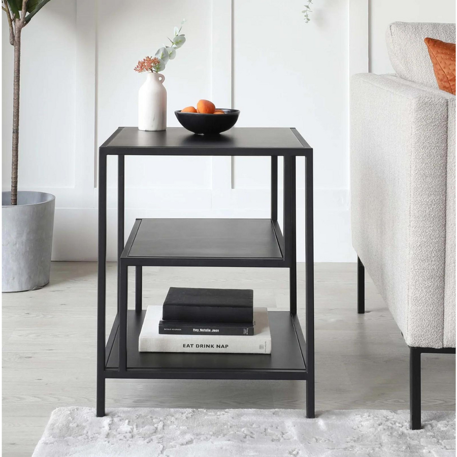 Mesa lateral Séparé Metal Black