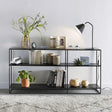 Estantería baja 140 metal black