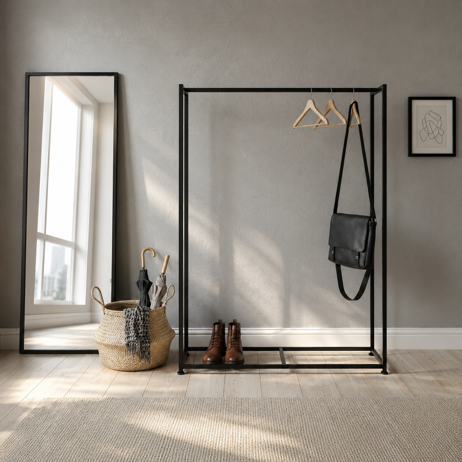 Perchero industrial Metal Black