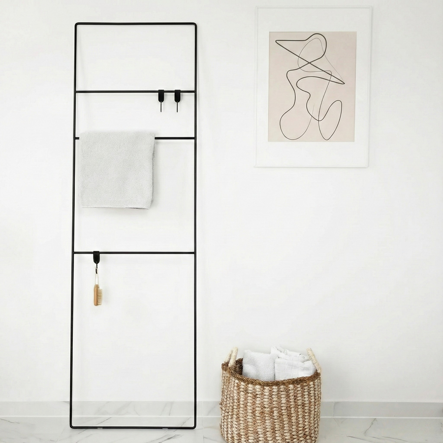 Colgador de toalla escalera vara 180 Metal