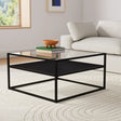 Mesa de centro 80 Metal Glass 2 niveles