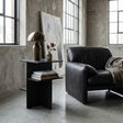 Mesa lateral Square Abedul Black