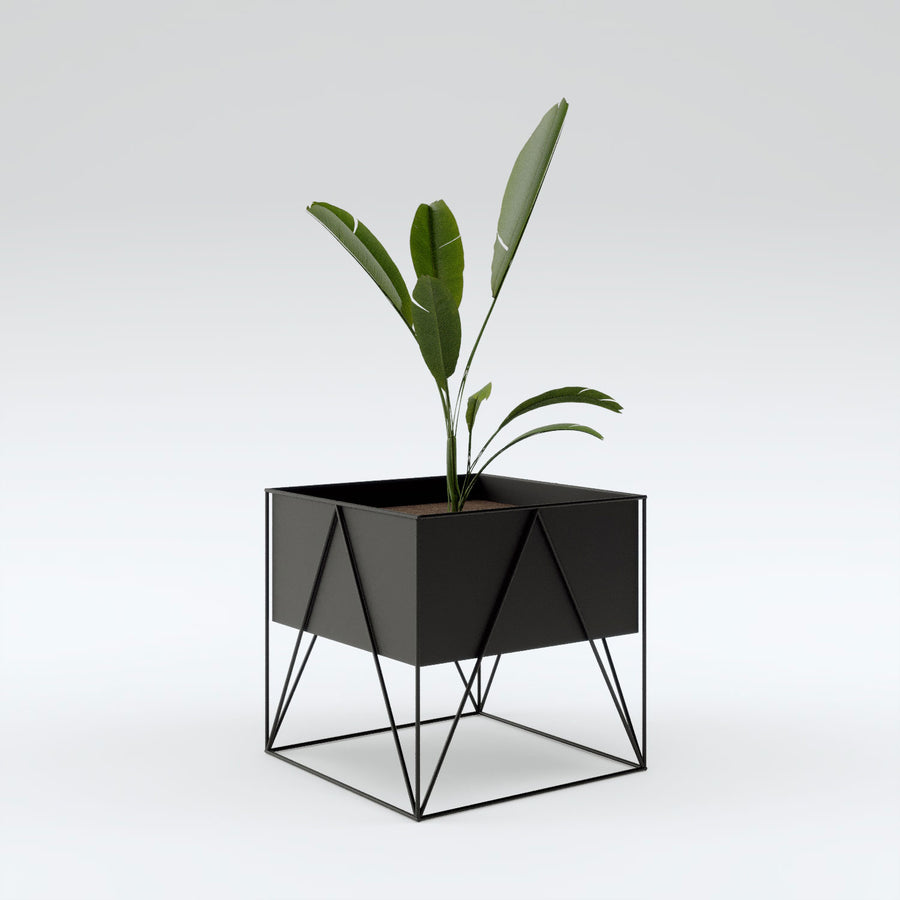 Plant Station Cubo Metal
