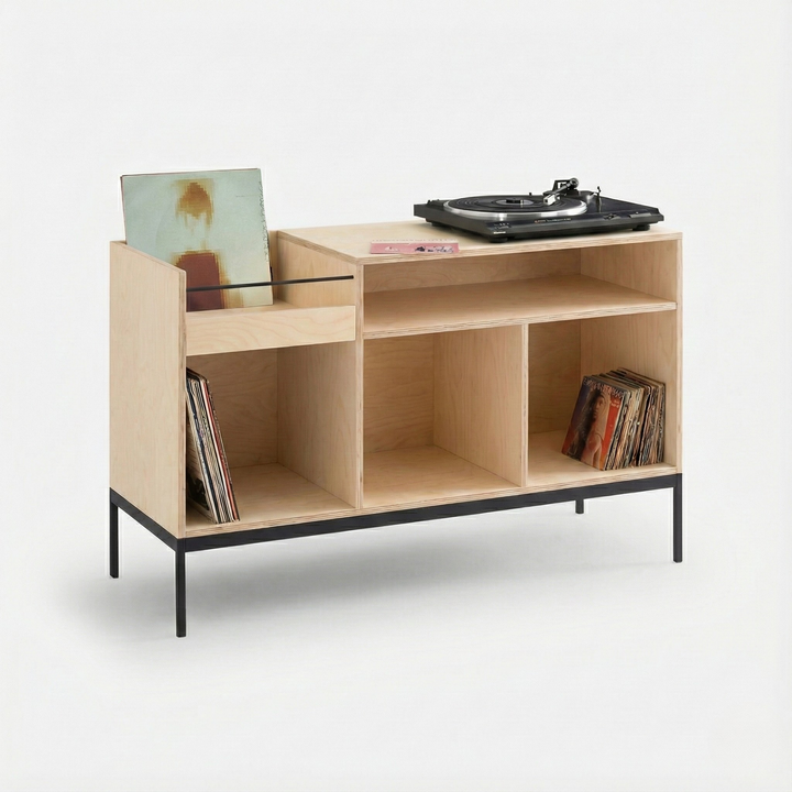 Mueble Vinilos 115 Compo Abedul