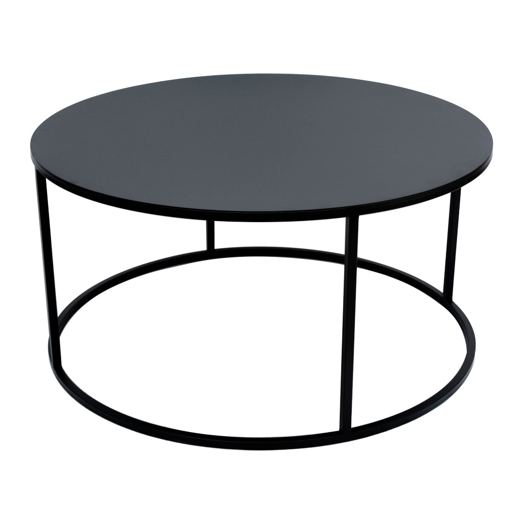 Estructura firme de la mesa de centro METAL BLACK, con diseño resistente y sofisticado