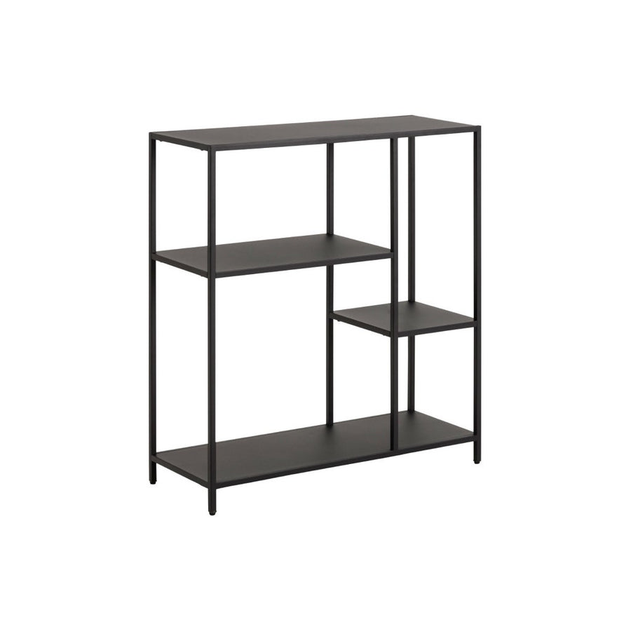 Arrimo Podium metal negro mate, 80x30x86 cm — vista 3/4