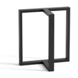 Base para Mesa de Comedor en T Kallfü, pata de metal negro de 71 cm con refuerzo perpendicular (se vende el set de 2)