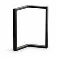 Base para Mesa de Comedor en V Kallfü, pata de metal negro de 71 cm con barras dobladas en V (se vende el set de 2)