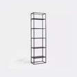 Estantería Simplex Kallfü en metal negro, 50 cm de ancho y 185 de alto con cinco niveles — vista principal