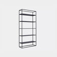 Estantería Simplex Kallfü en metal negro, 90 cm de ancho y 185 de alto con cinco niveles — vista principal