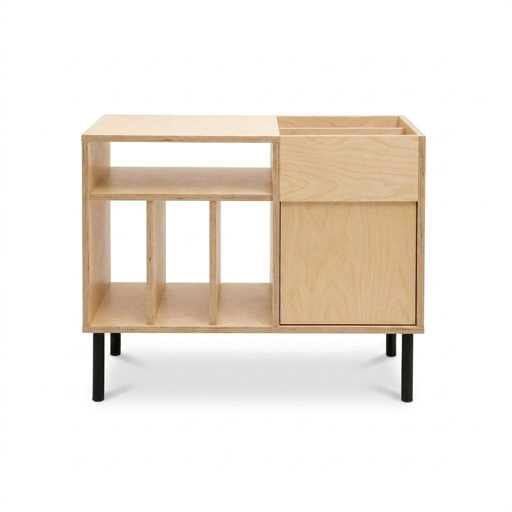 Mueble Vinilos Kane Kallfü 90 cm, tono MIMA, 90x45x75 cm — vista frontal