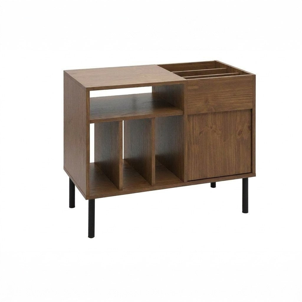 Mueble Vinilos Kane Kallfü 90 cm, tono TOFFEE, 90x45x75 cm — vista 3/4