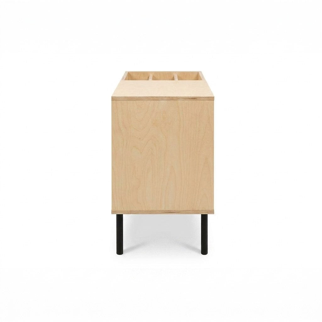 Mueble Vinilos Kane Kallfü 90 cm, tono MIMA, 90x45x75 cm — vista lateral