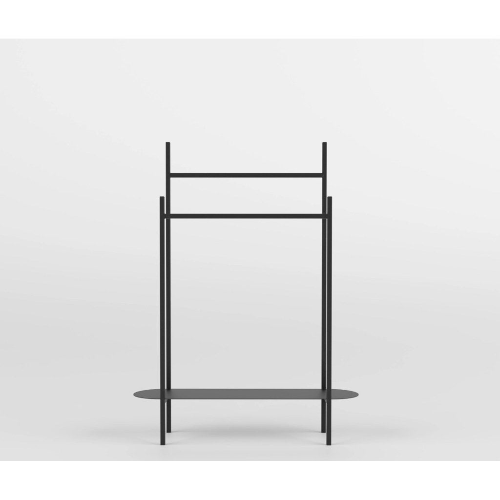 Toallero Arcula Kallfü metal negro 100 cm — vista frontal
