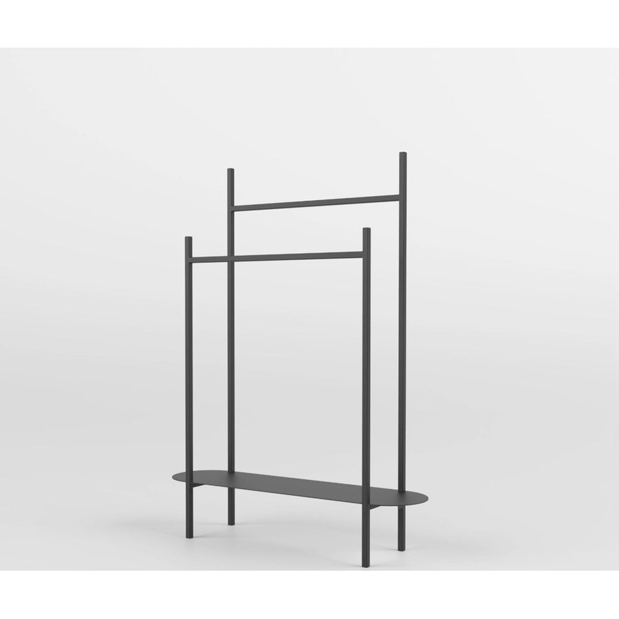 Toallero Arcula Kallfü metal negro 100 cm — vista 3/4