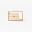 Velador Lineground Kallfü 86 cm dos cajones, 86x38x56 cm tono MIMA — vista frontal