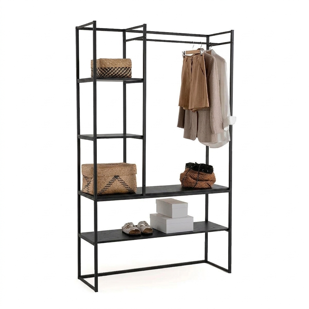 Perchero 120 MIMA NEGRO — Kallfu.cl — BLACK