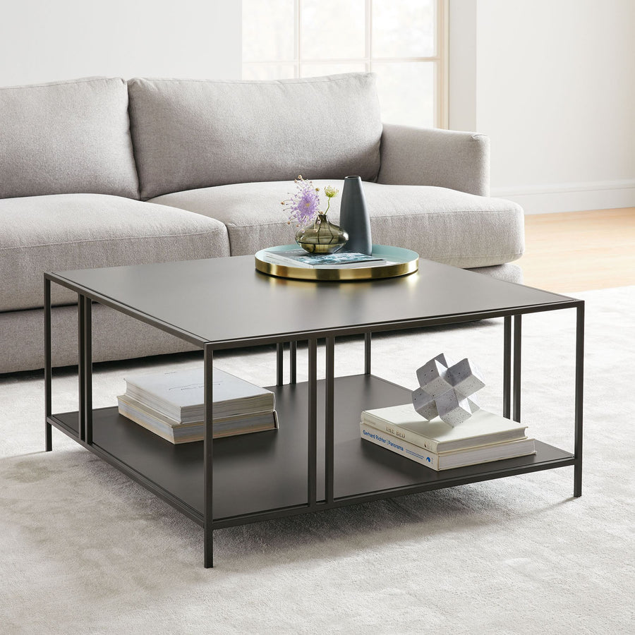 Mesa de centro cuadrada vara Metal