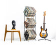 Porta Vinilo Tres Niveles | Luxe Metal Black