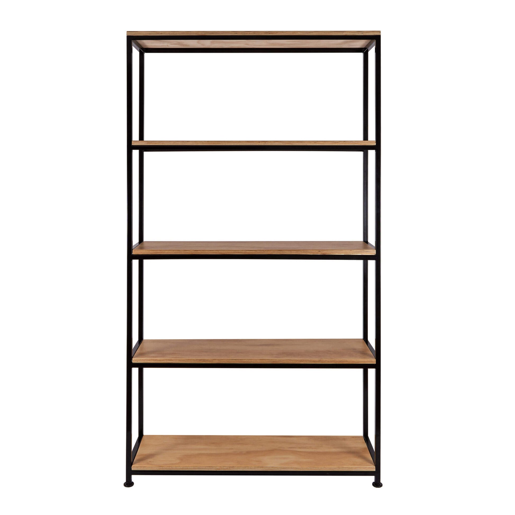 estante con repisas de madera para decoración