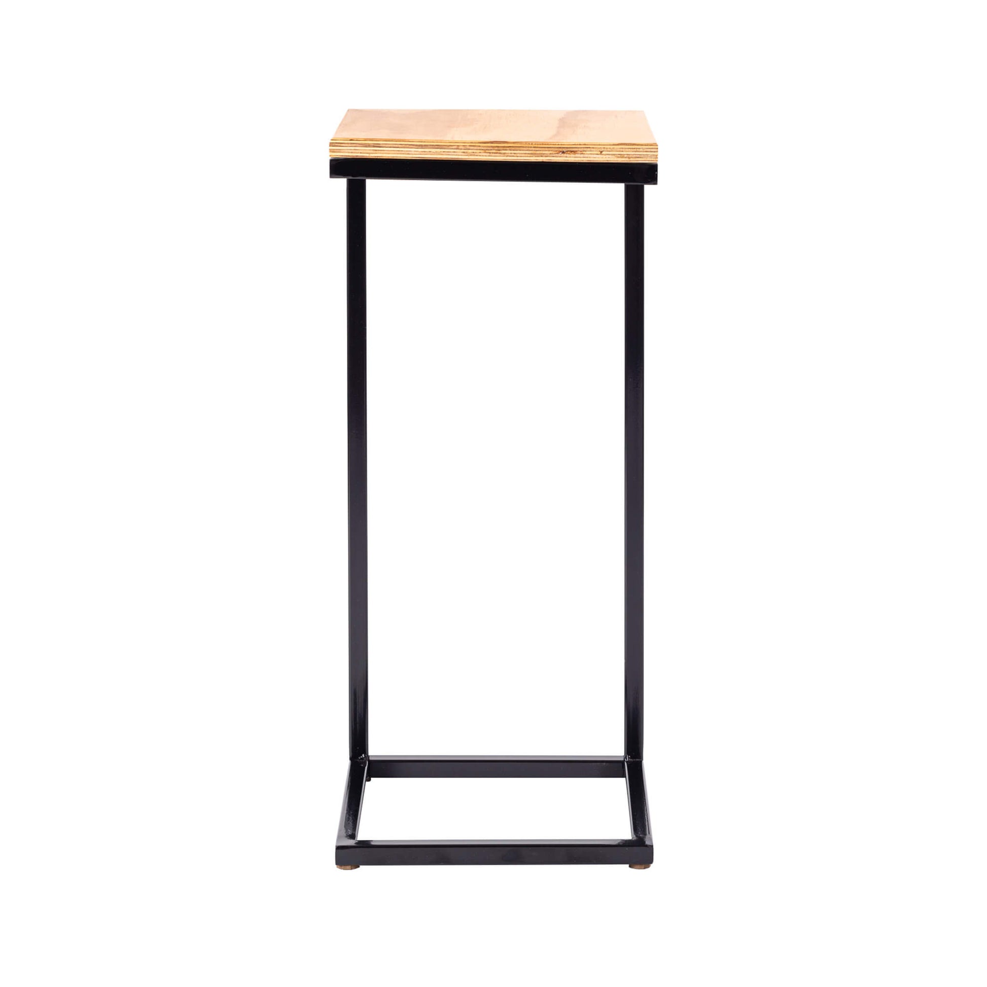 Mueble mesa lateral con diseño industrial para homeoffice